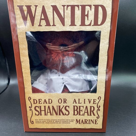 One Piece Red Shanks Teddy Bear Plush Doll Limited Edition - Picture 3 of 14